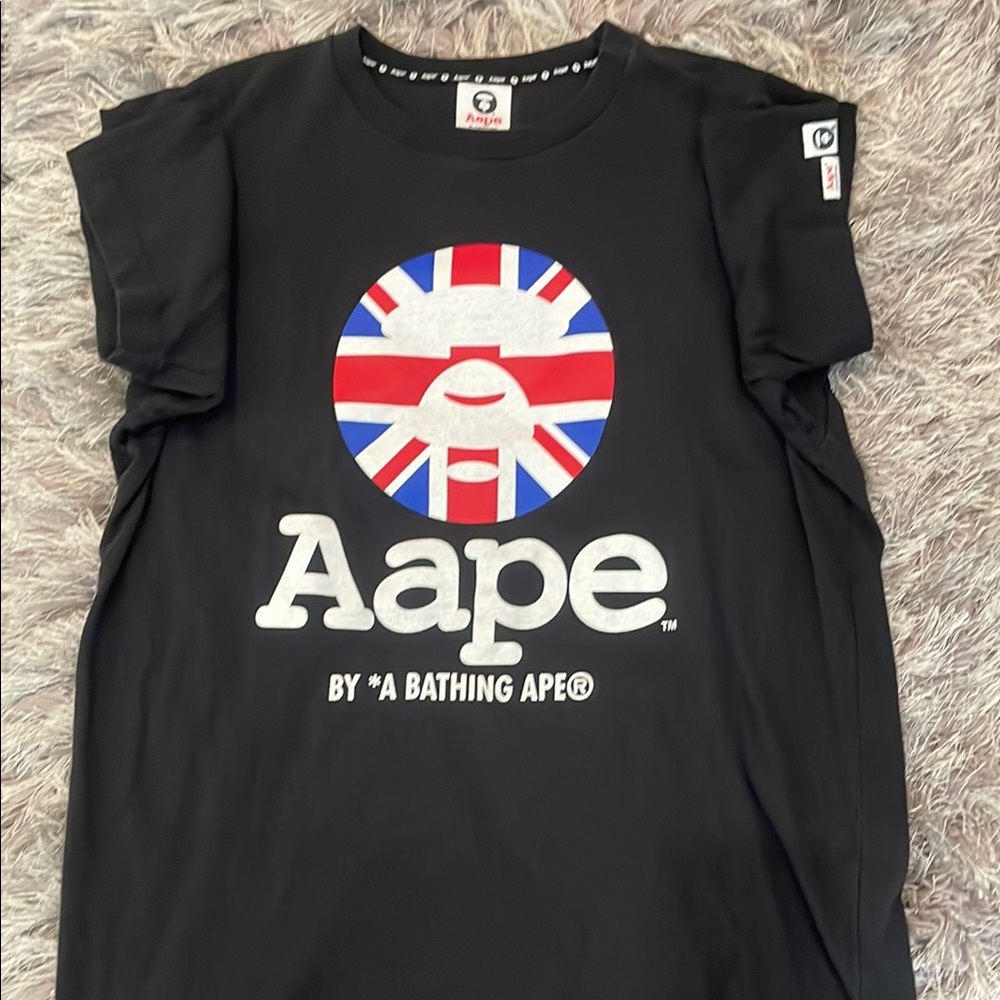 Aape Black Graphic T-Shirt